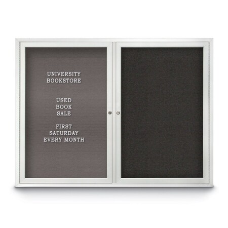 United Visual Products Corkboard, 36"x36", Cinnabar/Gold UV403PLUS-GOLD-CINNABA